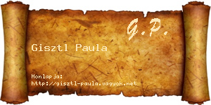 Gisztl Paula névjegykártya
